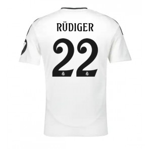 Real Madrid Antonio Rudiger #22 Domaci Dres 2024-25 Kratak Rukavima